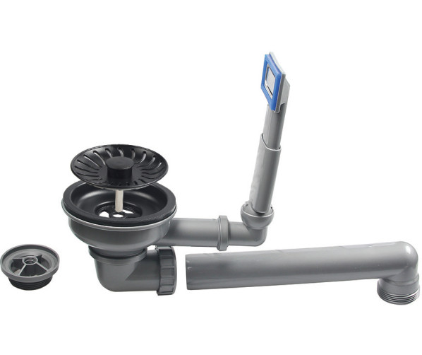 Caressi CAGR505100 korfplugset voor granieten spoelbak - zwart