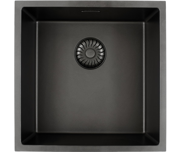 Caressi CAGRPP40BK-TU spoelbak opbouw/onderbouw - zwart