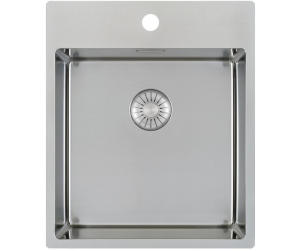 Caressi CAPP40KR10 vlak inbouw / onderbouw spoelbak met kraangat