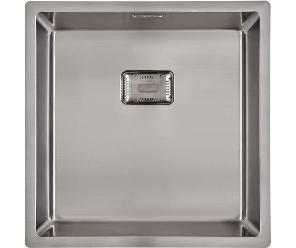 Caressi CAPP40Q10 rvs spoelbak - afgeronde hoeken