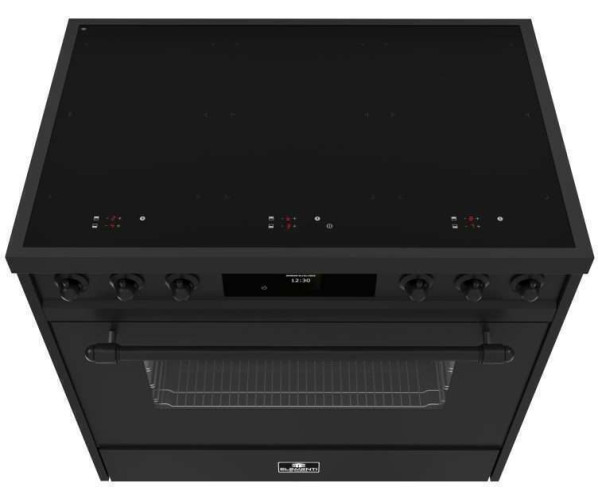 Elementi di Cucina EC9036-MZ-B inductie fornuis - klassiek - mat zwart