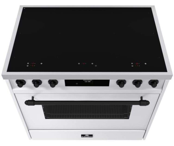 Elementi di Cucina EC9036-WT-IX-B inductie fornuis - klassiek - wit