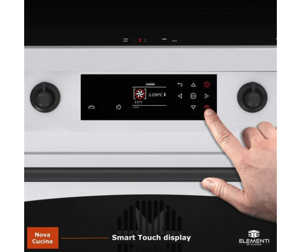Elementi di Cucina EC9036-WT-IX-B inductie fornuis - klassiek - wit