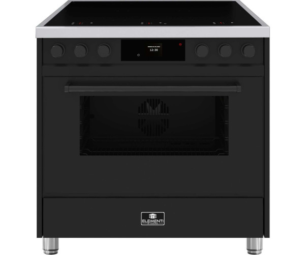 Elementi di Cucina EM9036-MZ-IX-B inductie fornuis - modern - mat zwart
