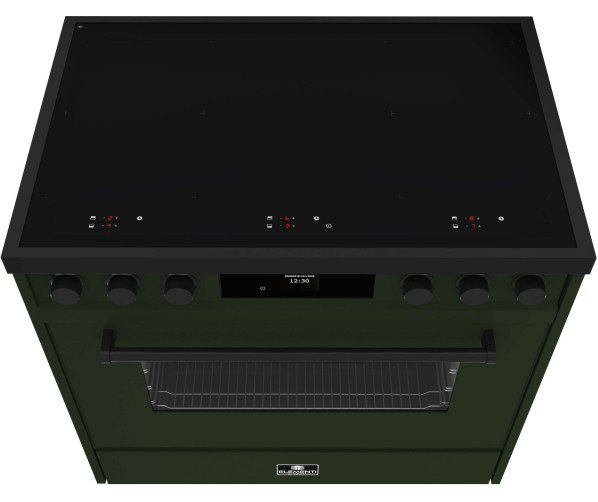 Elementi di Cucina EM9036-PG-MZ-B inductie fornuis - oud groen