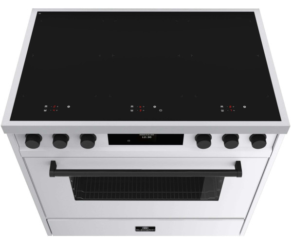 Elementi di Cucina EM9036-WT-IX-B inductie fornuis - modern - wit