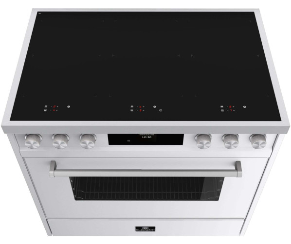 Elementi di Cucina EM9036-WT-IX-S inductie fornuis - modern - wit