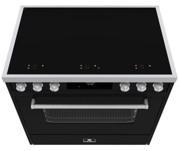 Elementi di Cucina EM9036-ZW-IX-S inductie fornuis - modern- zwart/rvs