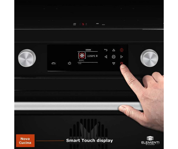 Elementi di Cucina EM9036-ZW-S inductie fornuis - modern- zwart