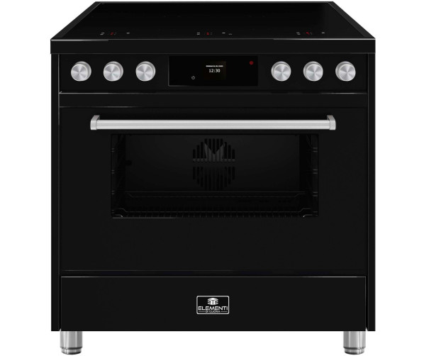 Elementi di Cucina EM9036-ZW-S inductie fornuis - modern- zwart