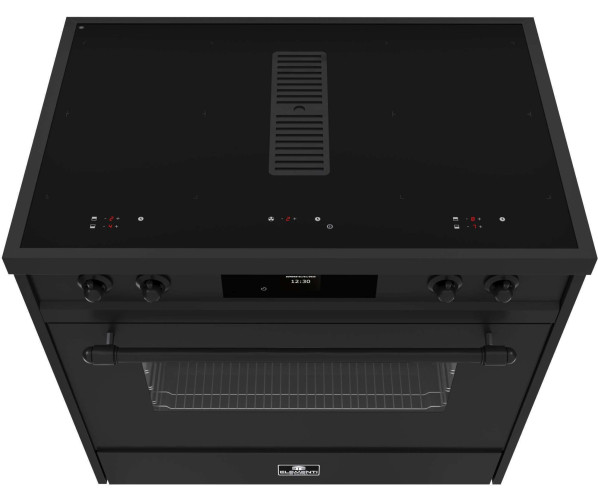 Inductiekookplaat met 4 zones en bridge functie van Elementi di Cucina IC9034-MZ-B