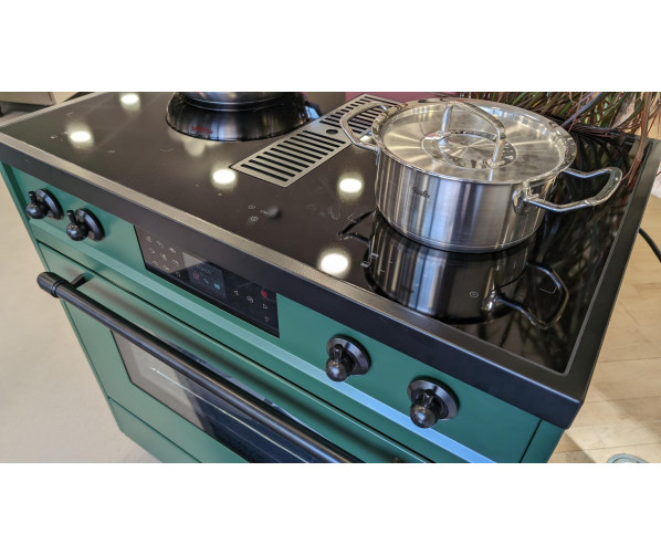 Handvat van ovendeur Elementi di Cucina IC9034-PG-MZ-B in mat zwart met klassieke toogvorm