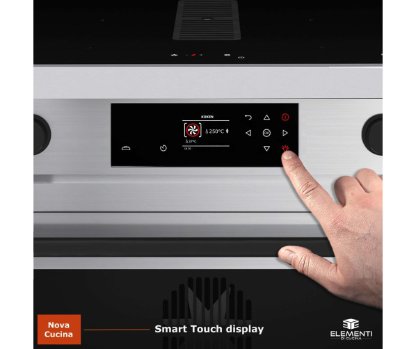 Elementi di Cucina IM9034-IX-B inductie fornuis met afzuiging - rvs