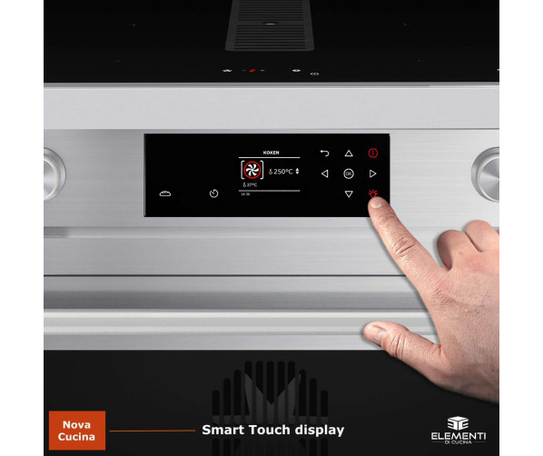 Elementi di Cucina IM9034-IX-S inductie fornuis met afzuiging - rvs