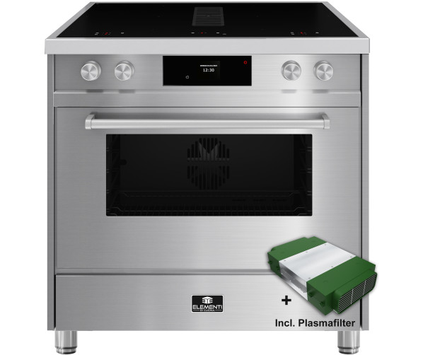 Elementi di Cucina IM9034-IX-S inductie fornuis met afzuiging - rvs