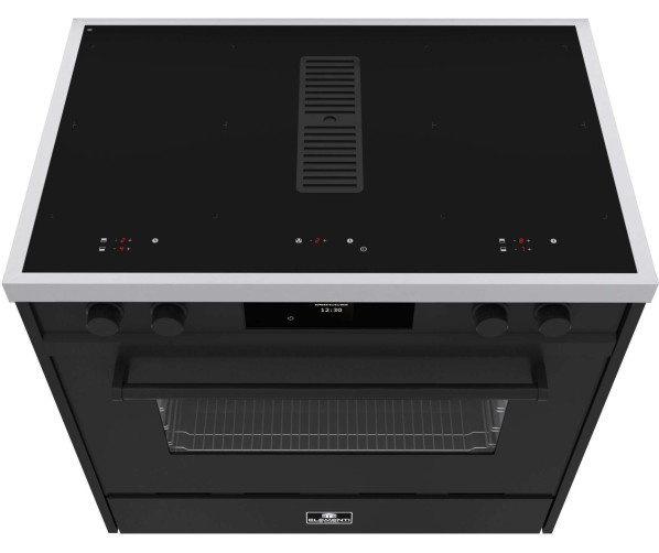 Elementi di Cucina IM9034-MZ-IX-B inductie fornuis met afzuiging - mat zwart