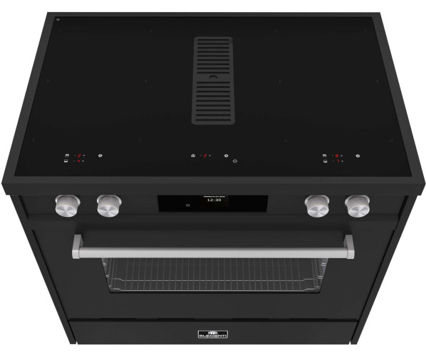 Elementi di Cucina IM9034-MZ-S inductie fornuis met afzuiging - mat zwart