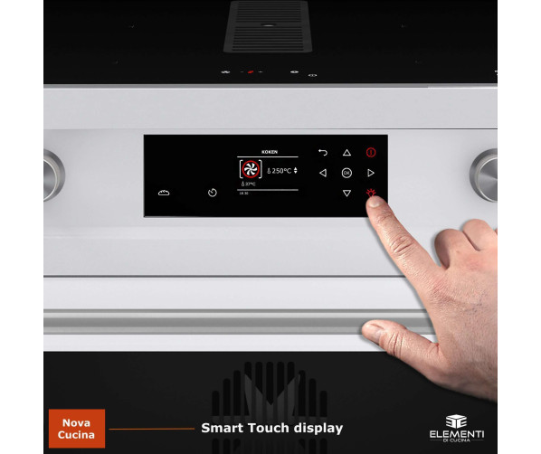 Touch bediening en draaiknoppen voor nauwkeurige inductieregeling Elementi fornuis
