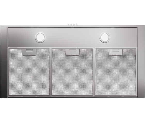 Etna AB290RVS strakke blok afzuigkap - rvs - 90 cm. breed