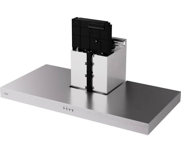 Etna AB290RVS strakke blok afzuigkap - rvs - 90 cm. breed