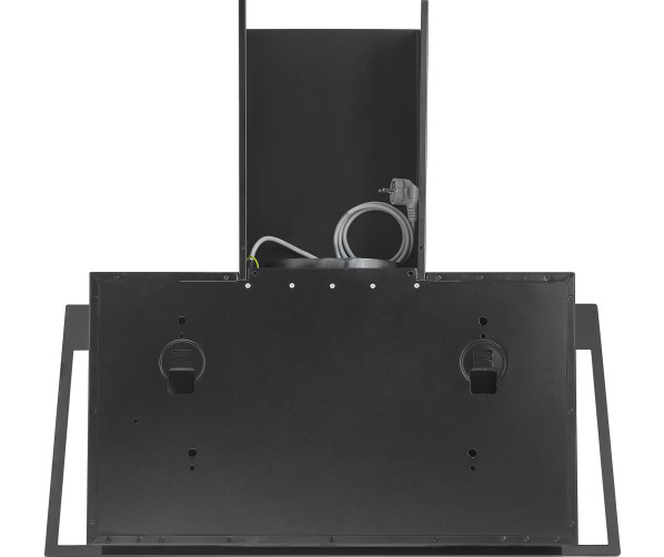 Etna AD781ZT schuine anti-hoofdstoot afzuigkap - zwart - 80 cm.