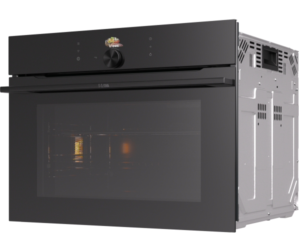 Etna CM954ZG inbouw oven met magnetron - zwart glas