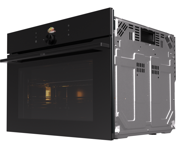 Etna CM954ZG inbouw oven met magnetron - zwart glas