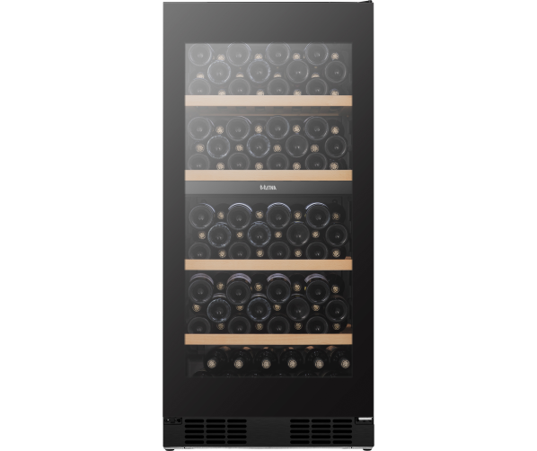 Etna WKV584 wijnkoelkast - zwart glas