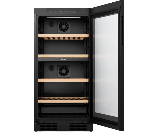 Etna WKV584 wijnkoelkast - zwart glas