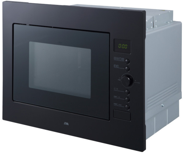 Etna CM232ZT inbouw combi-magnetron - zwart - nis 45 cm.