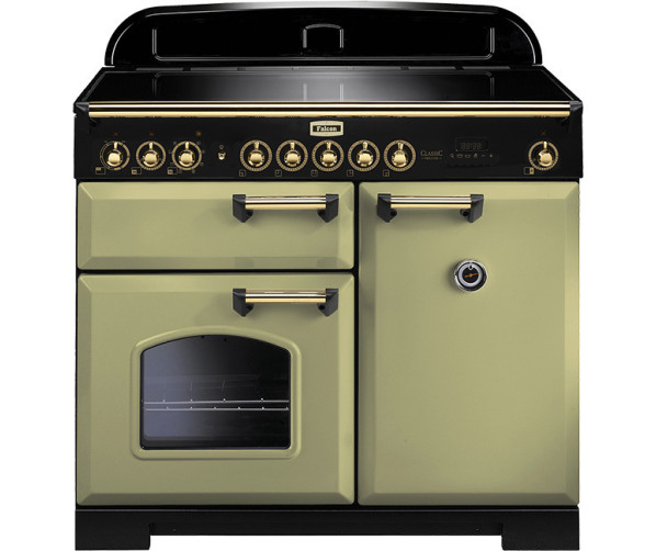 Falcon Classic Deluxe 100 inductie fornuis - olive green