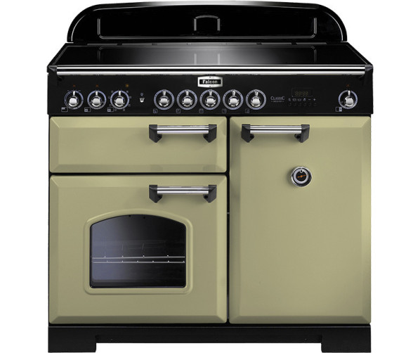 Falcon Classic Deluxe 100 inductie fornuis - olive green