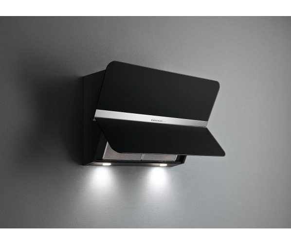 Falmec FLIPP85BL wand afzuigkap - zwart glas - 85 cm breed