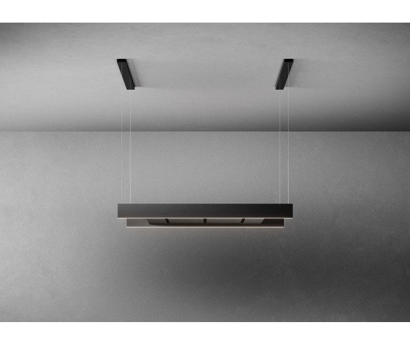 Falmec LIGHT120BL eiland afzuigkap - zwart - 120 cm breed