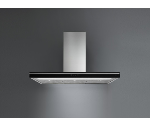 Falmec LUCE90W3BL glas afzuigkap - zwart glas - 90 cm breed