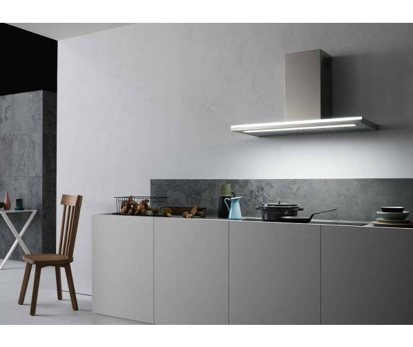 Falmec LUMEN90E3 eiland afzuigkap - roestvrijstaal - 90 cm breed