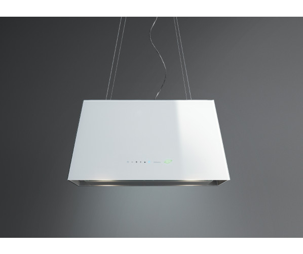 Falmec LUMIE67W eiland afzuigkap - wit glas - 67 cm breed