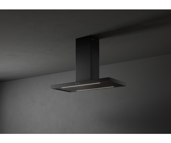 Falmec PLANEPLUS90E3BL eiland afzuigkap - 90 cm - zwart