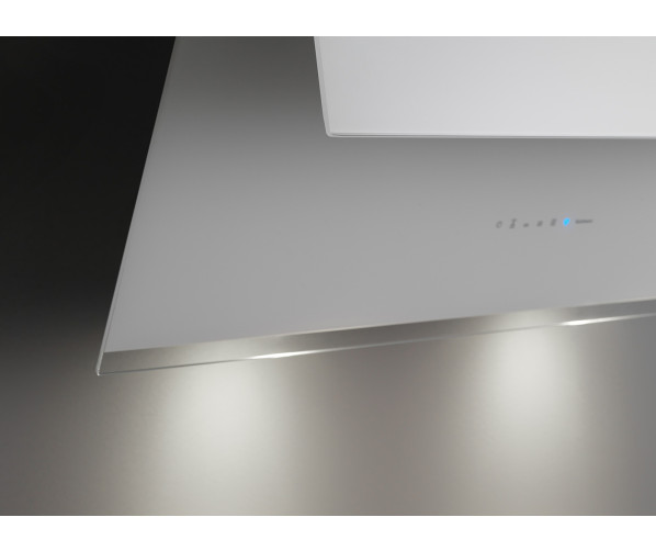 Falmec VERSO55W wand afzuigkap - wit glas - 55 cm breed