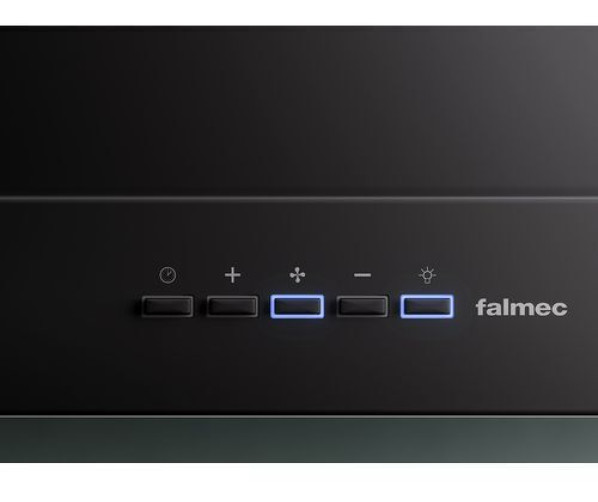 Falmec MERC60W3BL wand afzuigkap - zwart - 60 cm breed