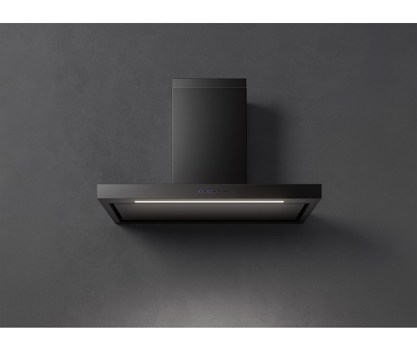 Falmec PLANE PLUS 90 wand afzuigkap - 90 cm - zwart