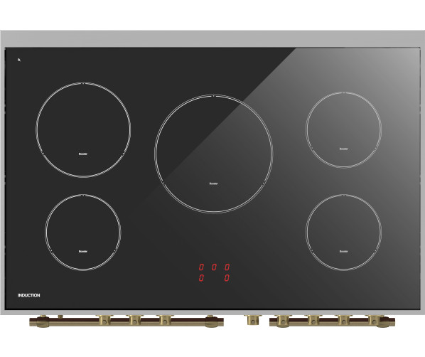Fratelli VE2920I5FEMIVB inductie fornuis - 2 ovens - ivoor / crème / antiek wit met brons beslag