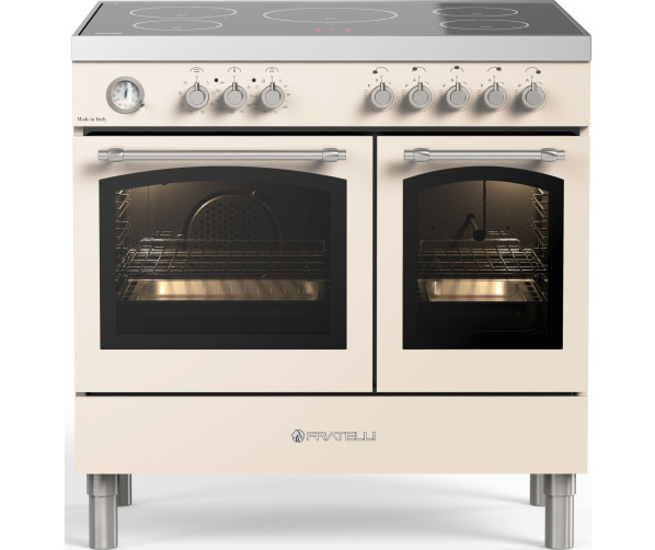 Fratelli VE2920I5FEMIVCR inductie fornuis - 2 ovens - klassiek - ivoor/creme