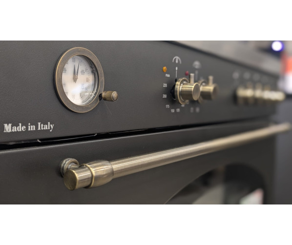 Fratelli VE2960I5FEMANB inductie fornuis - klassiek - antraciet/messing