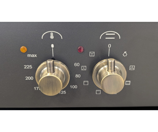 Fratelli VE2960I5FEMANB inductie fornuis - klassiek - antraciet/messing