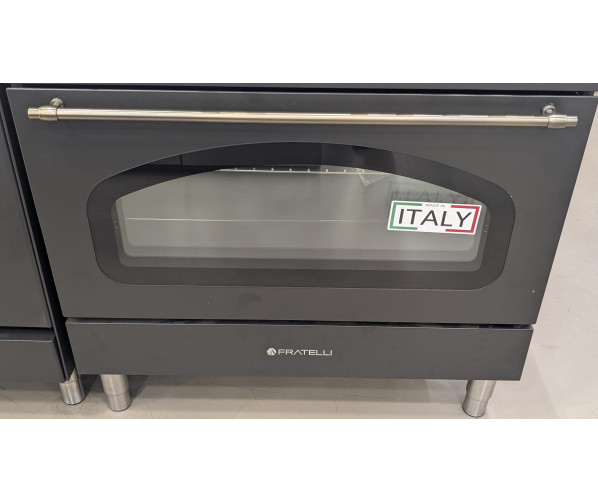 Fratelli VE2960I5FEMANB inductie fornuis - klassiek - antraciet/messing