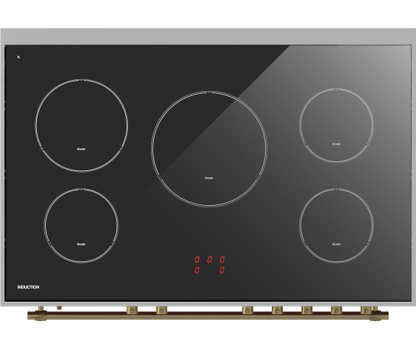 Fratelli VE2960I5FEMANB inductie fornuis - klassiek - antraciet/messing