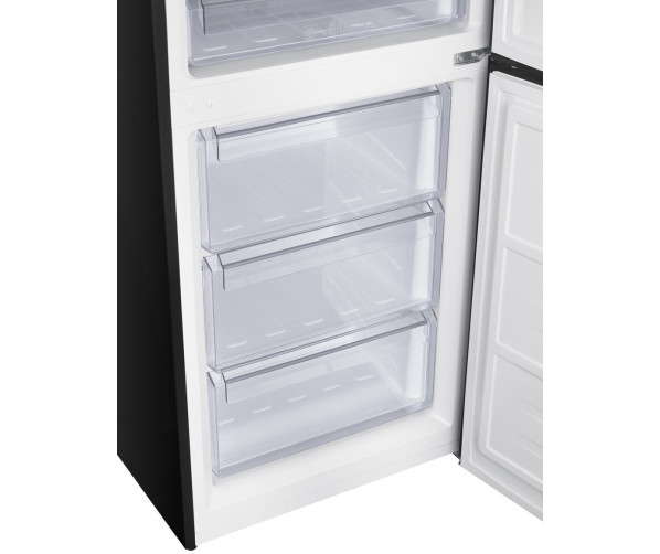 Frilec BONN350-NFD-040CB zwarte koelkast - energieklasse C