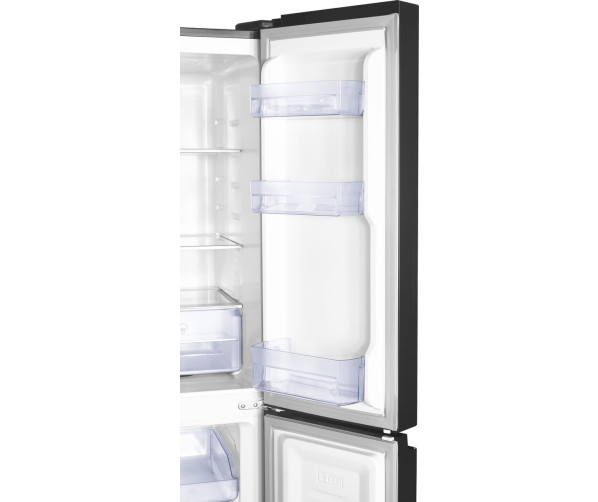Frilec BONNMD460-WS-150-040CB side-by-side 4-deurs koelkast - blacksteel