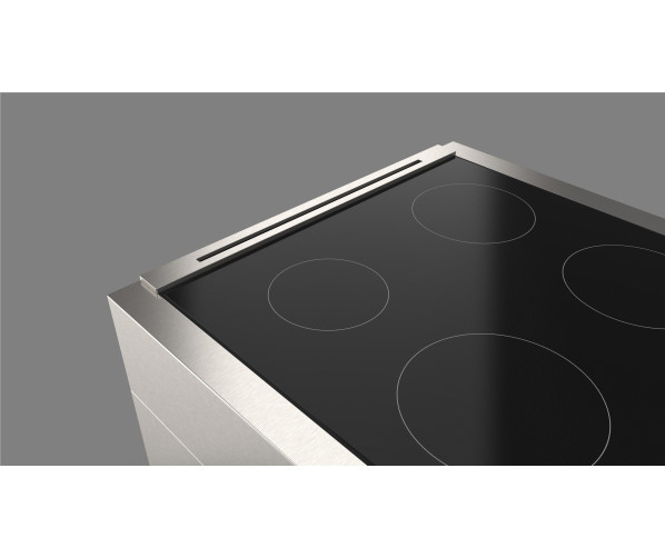 Fulgor Milano FSRC 3004 P MI ED 2F MBK fornuis inductie - zwart - 76,2 cm. breed